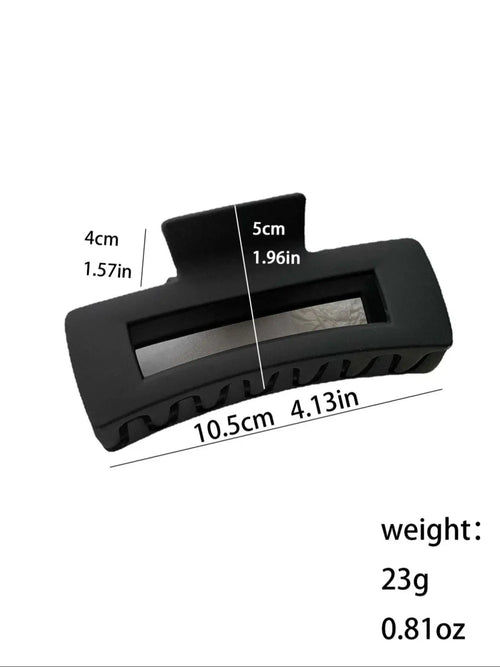 Minimalist Square Plastic Hair Claw Clip Set